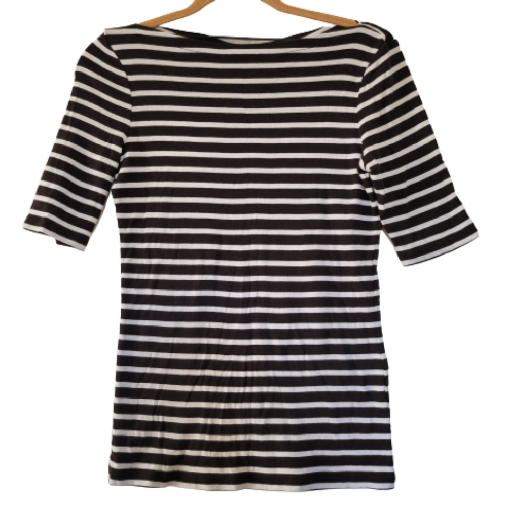 Charter Club Boat Neck Striped Top